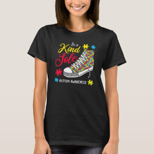 Camiseta Seja Um Bastante Arco Arco-Íris Quebra-cabeça Calç