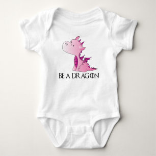 Camiseta Seja um bebê do Bodysuit do dragão & caçoe a ro