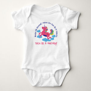 Camiseta Seja um Bodysuit do jérsei do bebê do unicórnio