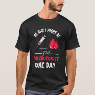 Camiseta Seja Um Bom Flebotomista Flebotomia Médico Enferme