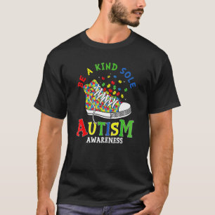 Camiseta Seja Um Calçado Gentil Arco-Íris Tendência Puzzle 