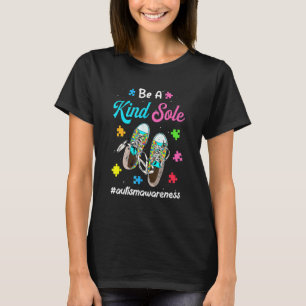 Camiseta Seja Um Calçado Gentil Autismo Menino Menina Sapat