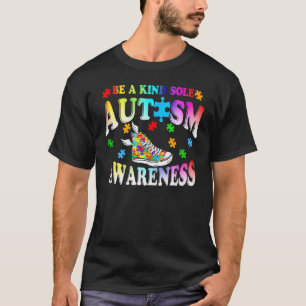 Camiseta Seja Um Calçado Gentil Puzzle de Conscientização d