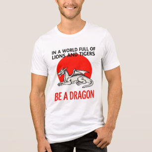 Camiseta Seja um Dragão - design de fantasia única