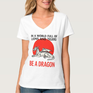 Camiseta Seja um Dragão - design de fantasia única