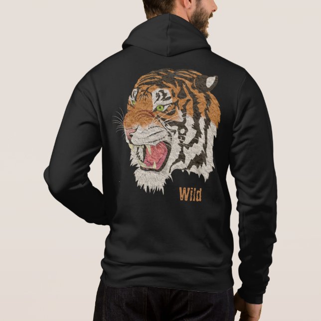 Camiseta Seja um grande e incrível desenho gráfico de tigre (Verso)