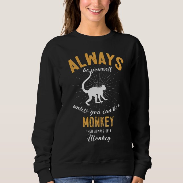 Camiseta Seja um macaco   (Frente)