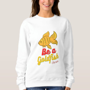 Camiseta Seja um peixe dourado Camisola Básica