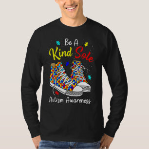 Camiseta Seja Um Pouco Autista Consciência Arco-Íris Trendê