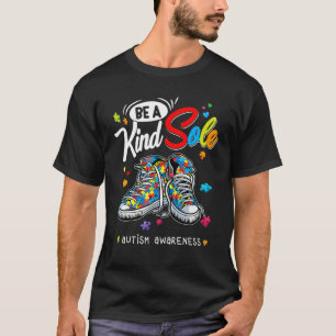 Camiseta Seja Um Pouco Autista Consciência Arco-Íris Trendê