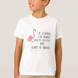 Camiseta Seja um Presente Flamingo Flamingo para Mulheres