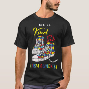 Camiseta Seja Um Puzzl De Tendência De Calçados De Consciên