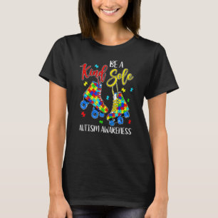 Camiseta Seja Uma Alma Gentil Puzzle de Conscientização do 