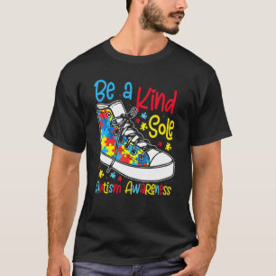 Camiseta Seja Uma Alma Gentil Puzzle de Conscientização do