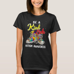Camiseta Seja Uma Alma Gentil Puzzle de Conscientização do