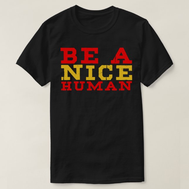 Camiseta Seja Uma Boa Citação Humana E De Verão, Simples E  (Frente do Design)