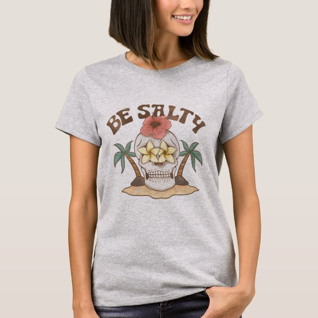 Camiseta seja uma ideia de presente de verão salgado (Frente)