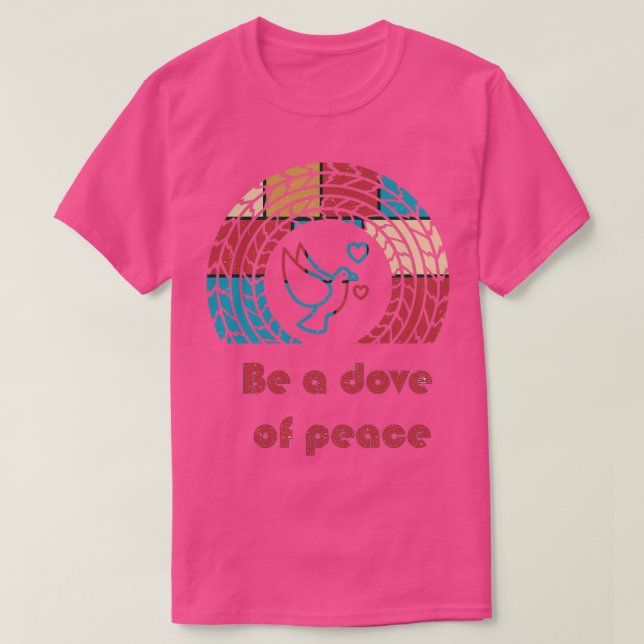 Camiseta Seja uma pomba da paz 3 (Frente do Design)
