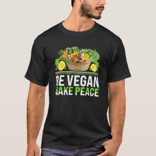 Camiseta Seja Vegano Faça Paz Eu Vegano