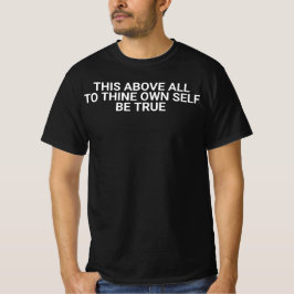 Camiseta Seja verdadeiro consigo mesmo citação motivacional