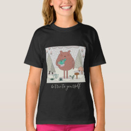 Camiseta Seja verdadeiro consigo mesmo... Urso Natural Boni