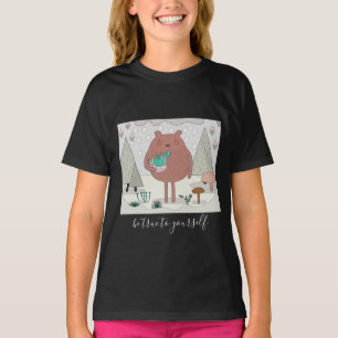 Camiseta Seja verdadeiro consigo mesmo... Urso Natural Boni