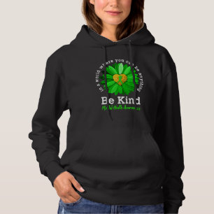 Camiseta Seja verde Fita Sunflower Mental Health Aware