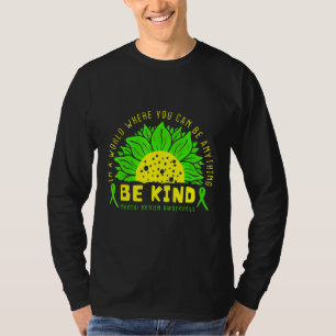 Camiseta Seja verde Fita Sunflower Mental Health Aware