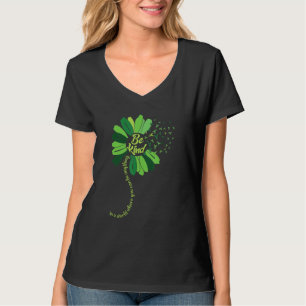 Camiseta Seja verde Fita Sunflower Mental Health Aware