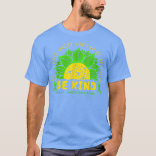 Camiseta Seja verde Fita Sunflower Mental Health Aware