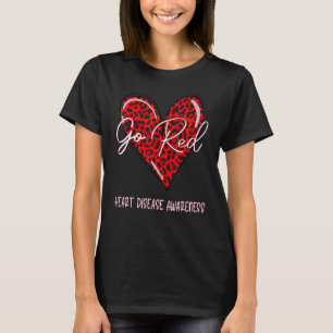 Camiseta Seja Vermelho Para As Mulheres Que Conhecem A Doen