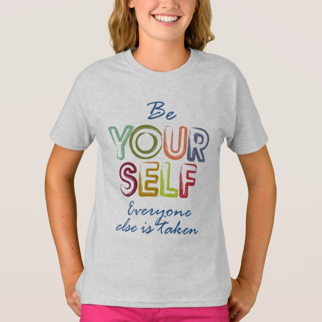 Camiseta Seja você mesmo (Frente)