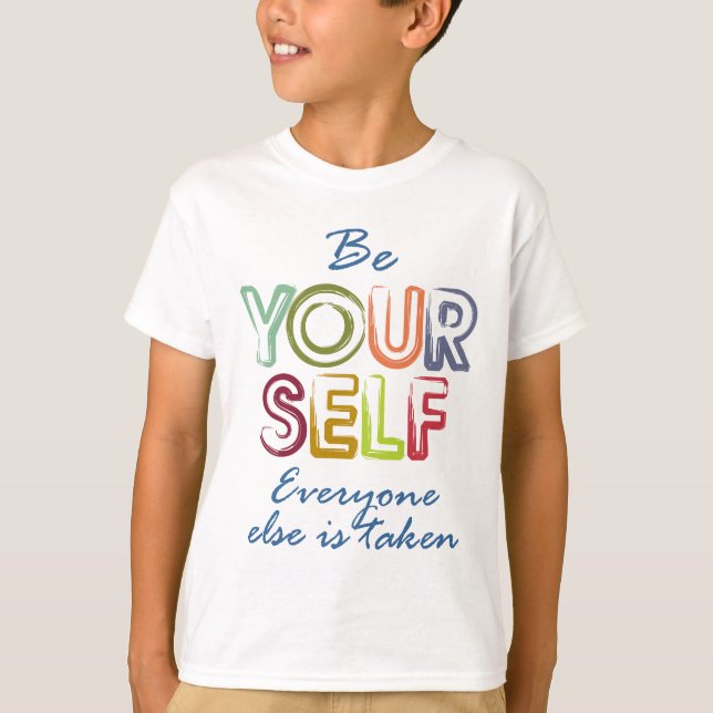 Camiseta Seja você mesmo (Frente)