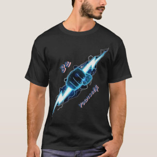 Camiseta "Seja Você Mesmo" Fis de Raio Azul Motivacional