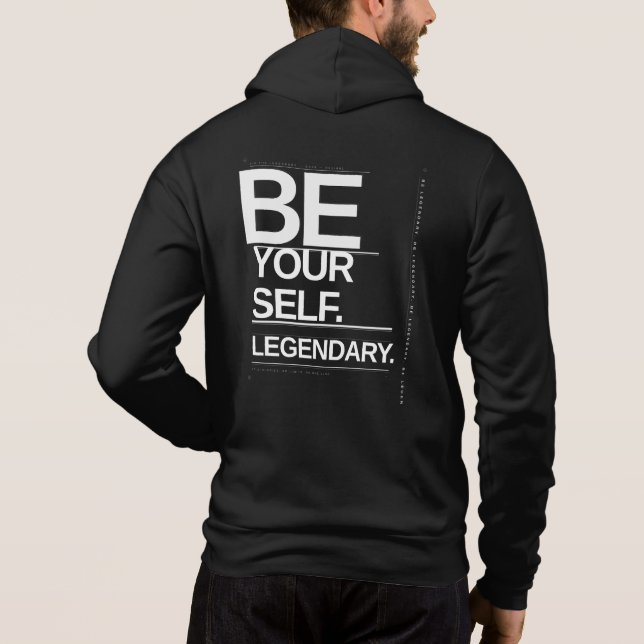 Camiseta Seja Você Mesmo. Seja Lendário (Verso)