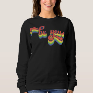 Camiseta Seja Você Orgulha Lgbtq Gay Lgbt Ally Rainbow Flag