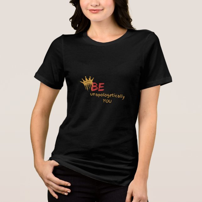 Camiseta Seja você sem desculpas - empoderamento e confianç (Frente)