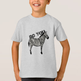 Camiseta Seja você Zebra Graphic