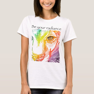Camiseta Sejam os vossos animais radiantes do arco-íris