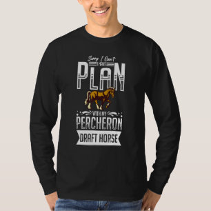 Camiseta Sela de Montar Cavalo de Raça Percheron