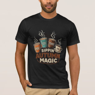 Camiseta Seleção de Café e Chá Sippin' Autumn Magic