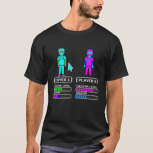 Camiseta Seleção de Personagem da Equipe Retro de 16 Bits d