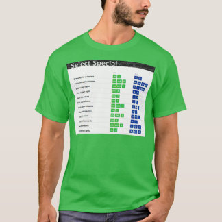 Camiseta Selecionar Atalhos Especiais de Teclado do Excel S