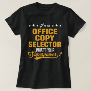 Camiseta Seletor de Cópia do Office