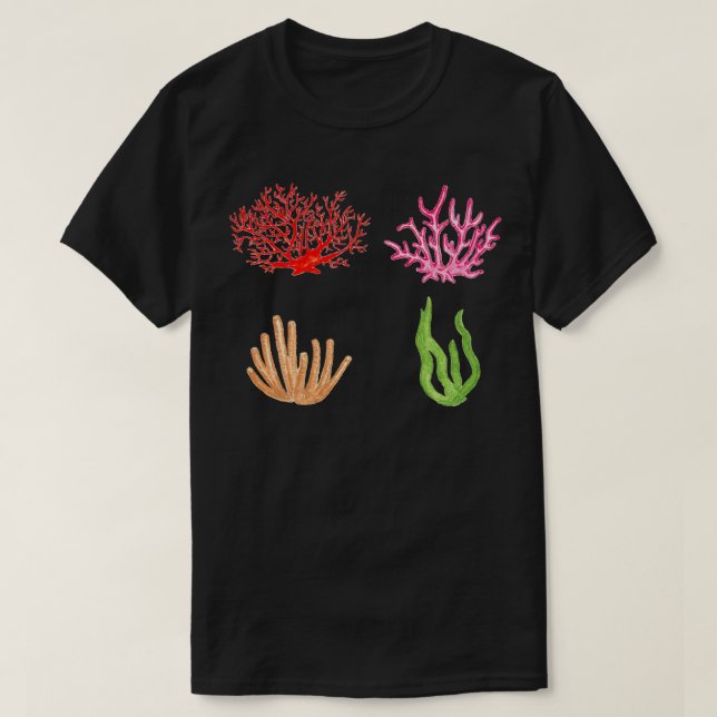 Camiseta seletor de coral Acondicionamento clássico (Frente do Design)