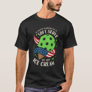 Camiseta Seletor de Sorvete de Soquete de Pickleball Patrió