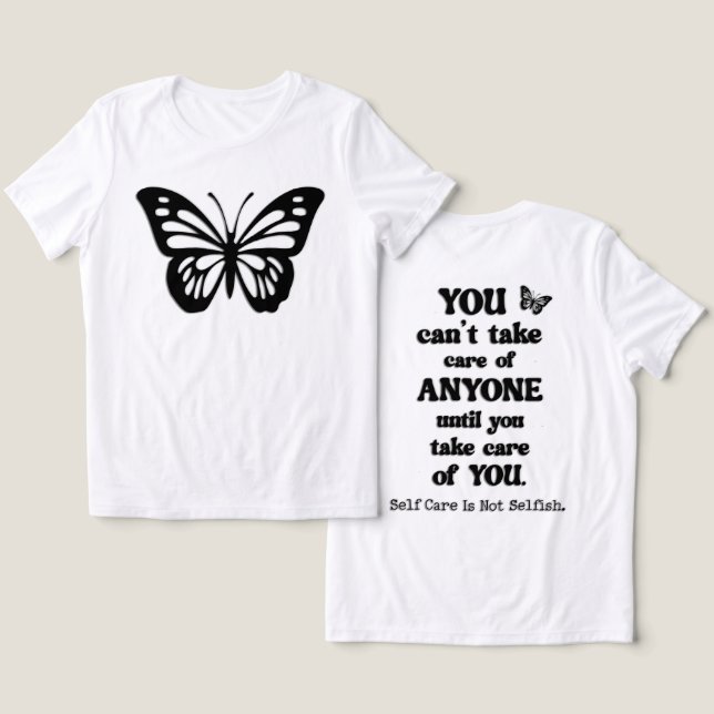 Camiseta Self Care (Design Frente e Verso)