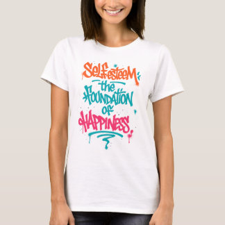 Camiseta Self-Esteem and Happiness