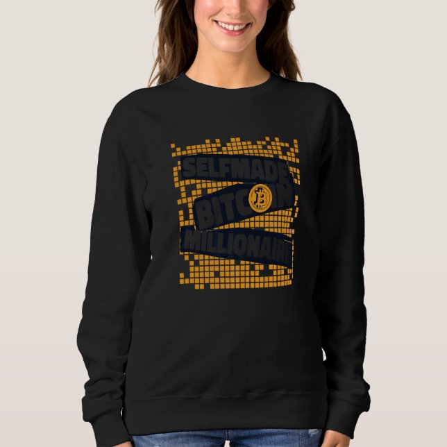 Camiseta Self made Bitcoin Millionaire Blockchain Crypto Bi (Frente)