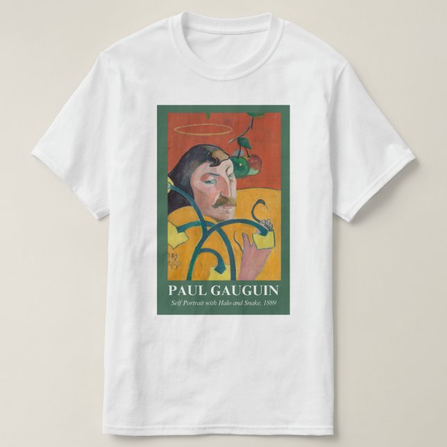 Camiseta Self-portrait with Halo and Snake (Frente do Design)